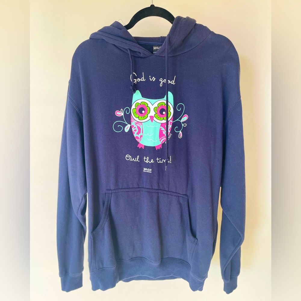 LG pullover sweatshirt with inspirational message